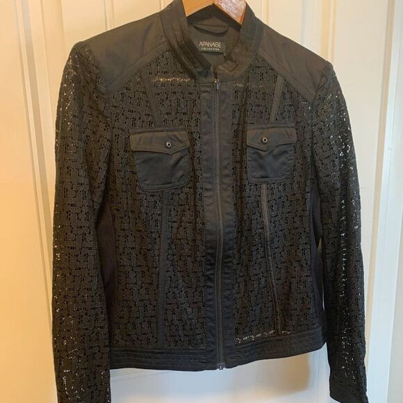 BCBGMaxazria NWT pencil skirt sz s, blk and gold lurex, knee length, pull on - Picture 13 of 16